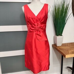 Kate Spade Pinkish Red Silk Blend Mina Sheath Bow
Dress SZ 6 Valentines Day EUC